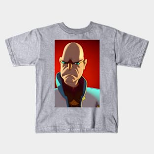 Angry man cartoon character Kids T-Shirt